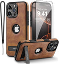 Magnetic for Iphone 16 Pro Leather Case
