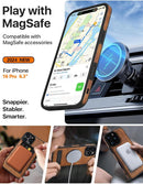 Magnetic for Iphone 16 Pro Leather Case