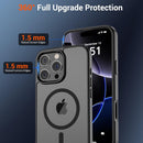 Magnetic for Iphone 16 Pro Max Case (Military Grade Drop Protection) Slim Translucent