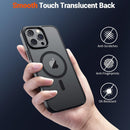 Magnetic for Iphone 16 Pro Max Case (Military Grade Drop Protection) Slim Translucent