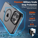 Magnetic for Iphone 16 Pro Max Case (Military Grade Drop Protection) Slim Translucent
