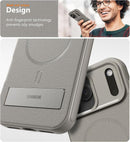 Magnetic for Iphone 17 Pro Max Case with Stand[Compatible with Magsafe] Slim Invisible Kickstand, Protective Anti - Fingerprint Phone Cove 6.9", Medium Grey