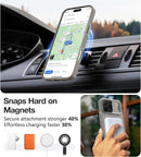 Magnetic for Iphone 17 Pro Max Case with Stand[Compatible with Magsafe] Slim Invisible Kickstand, Protective Anti - Fingerprint Phone Cove 6.9", Medium Grey