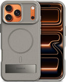 Magnetic for Iphone 17 Pro Max Case with Stand[Compatible with Magsafe] Slim Invisible Kickstand, Protective Anti - Fingerprint Phone Cove 6.9", Medium Grey