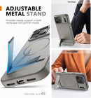 Magnetic for Iphone 17 Pro Max Case with Stand[Compatible with Magsafe] Slim Invisible Kickstand, Protective Anti - Fingerprint Phone Cove 6.9", Medium Grey