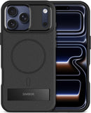 Magnetic for Iphone 17 Pro Max Case with Stand[Compatible with Magsafe] Slim Invisible Kickstand, Protective Anti - Fingerprint Phone Cove 6.9", Medium Grey