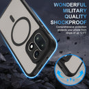 Magnetic for OnePlus 15 Case with 2 * Tempered Glass Screen Protector Matte Translucent Shockproof Protective Bumper Phone Cover (Black)