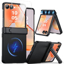 Magnetic for Samsung Galaxy Z Flip 7 Case with [Built - In Screen Protector & Hinge Protection]