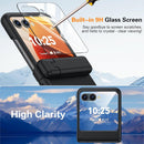 Magnetic for Samsung Galaxy Z Flip 7 Case with [Built - In Screen Protector & Hinge Protection]