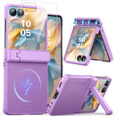 Magnetic for Samsung Galaxy Z Flip 7 Case with [Built - In Screen Protector & Hinge Protection]