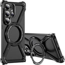 Metal Case for Samsung Galaxy S26 Ultra Case with Ring Stand [Compatible with Magsafe] Military Drop Protection Shockproof Slim Frameless Cover for Samsung Galaxy S26 Ultra Orange TJ