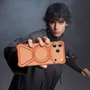 Metal Case for Samsung Galaxy S26 Ultra Case with Ring Stand [Compatible with Magsafe] Military Drop Protection Shockproof Slim Frameless Cover for Samsung Galaxy S26 Ultra Orange TJ