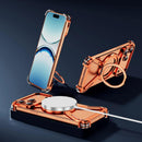 Metal Case for Samsung Galaxy S26 Ultra Case with Ring Stand [Compatible with Magsafe] Military Drop Protection Shockproof Slim Frameless Cover for Samsung Galaxy S26 Ultra Orange TJ