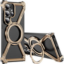 Metal Case for Samsung Galaxy S26 Ultra Case with Ring Stand [Compatible with Magsafe] Military Drop Protection Shockproof Slim Frameless Cover for Samsung Galaxy S26 Ultra Orange TJ