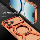 Metal Case for Samsung Galaxy S26 Ultra Case with Ring Stand [Compatible with Magsafe] Military Drop Protection Shockproof Slim Frameless Cover for Samsung Galaxy S26 Ultra Orange TJ
