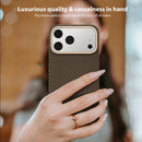 Metal Frame Nanofiber MagSafe Magnetic Phone Case