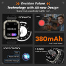 Military Smart Watches for Men (Answer/Make Call), 100M Waterproof Rugged Smart Watch for Android Phones