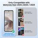 Moto Razr 2026 Clear Case with Front Glass