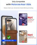 Moto Razr 2026 Leather Case – Thin Matte Shell