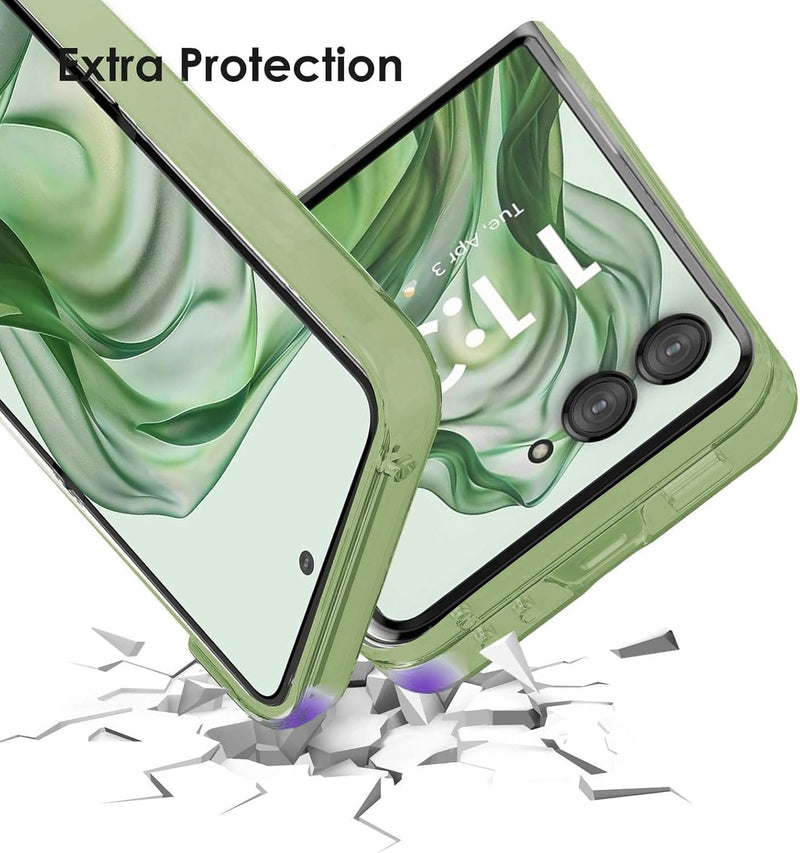 Motorola Moto Razr+ Plus 2024 5G Clear Slim Shockproof Hard PC Phone Case