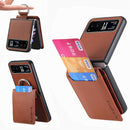 Motorola Razr+ 2023 Case Wallet with Card Holder Luxury PU Leather Protective Phone Case