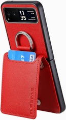 Motorola Razr+ 2023 Case Wallet with Card Holder Luxury PU Leather Protective Phone Case