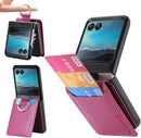 Motorola Razr+ 2023 Case Wallet with Card Holder Luxury PU Leather Protective Phone Case