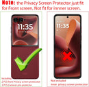Motorola Razr 60 Ultra Privacy Front Screen Protector and Camera Lens Protector