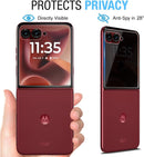 Motorola Razr 60 Ultra Privacy Front Screen Protector and Camera Lens Protector