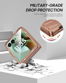 Motorola Razr Ultra Built - In Screen Protector Shockproof Smartphone Cover