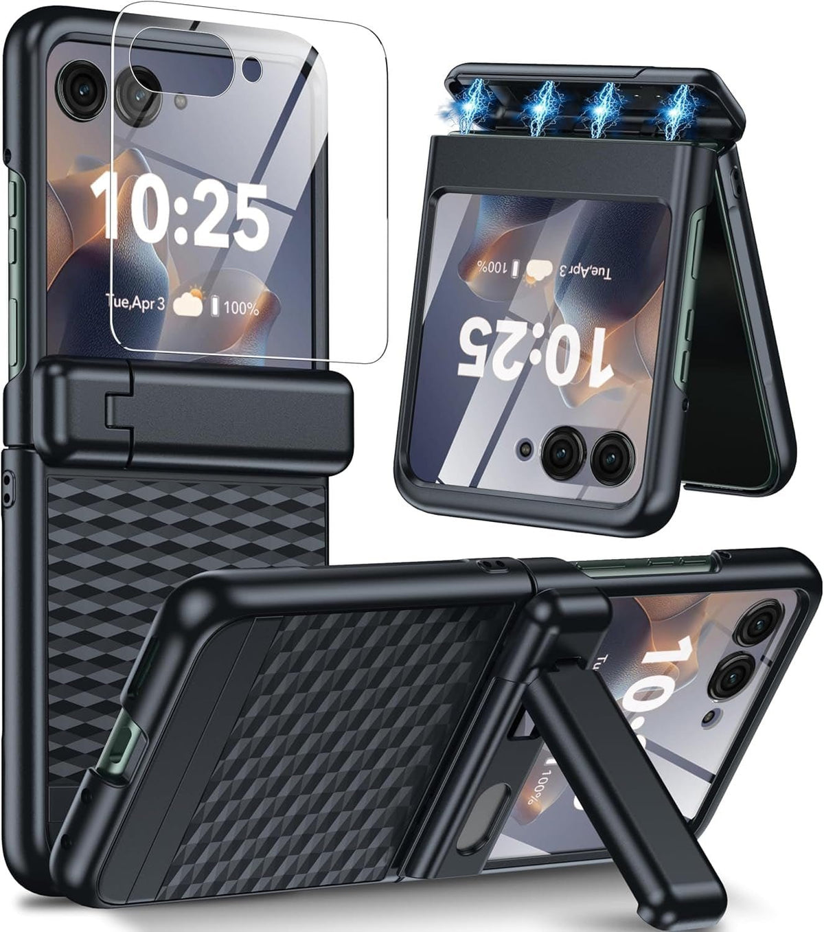 Motorola Razr Ultra Hinge ProtectionKickstand Built-In Screen Protect Motorola Razr Ultra Hinge ProtectionKickstand Built-In Screen Protect