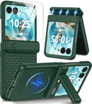 Motorola Razr Ultra Hinge Protection＆Kickstand Built - In Screen Protector Phone Case