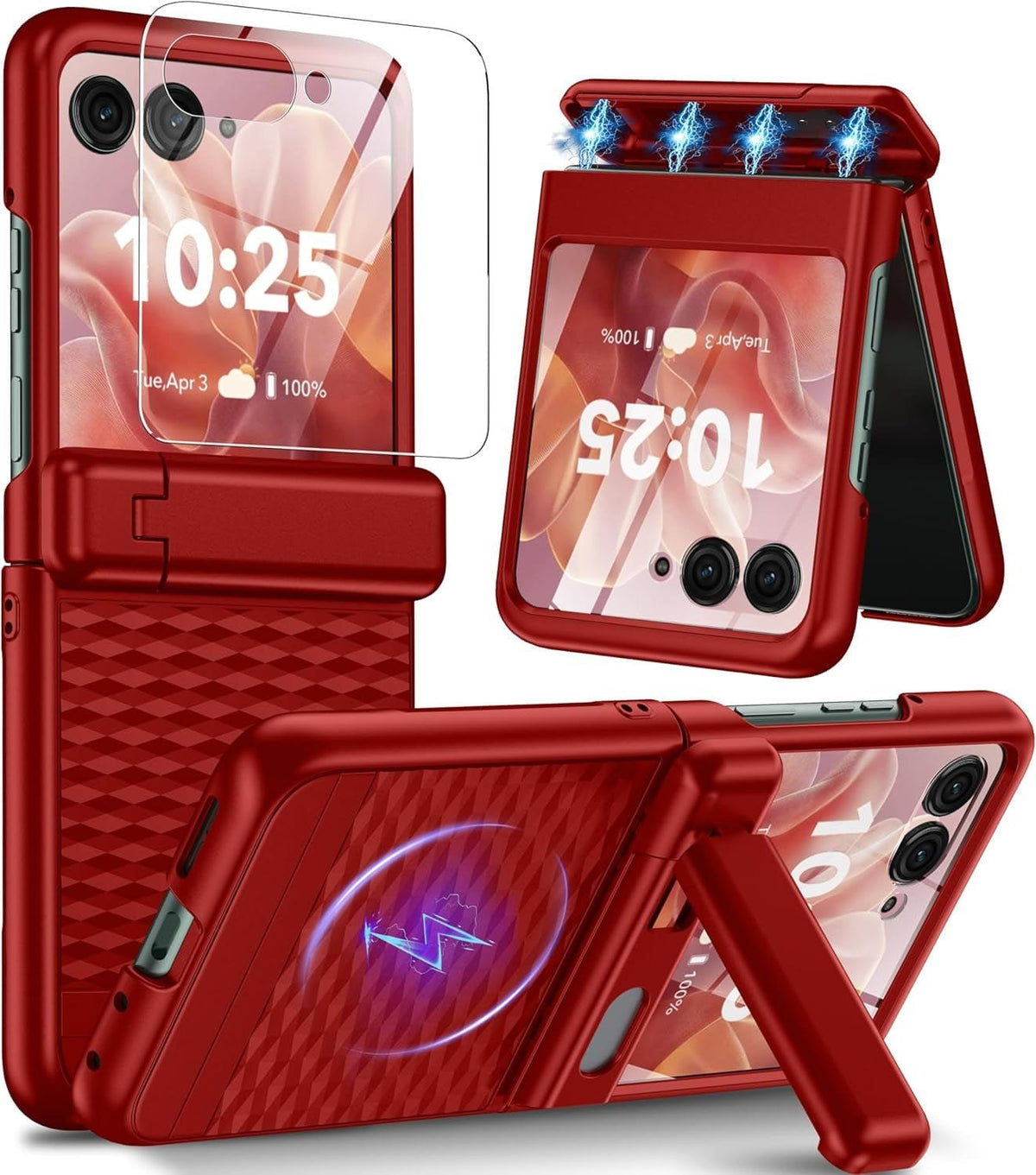 Motorola Razr Ultra Hinge Protection＆Kickstand Built-In Screen Protect