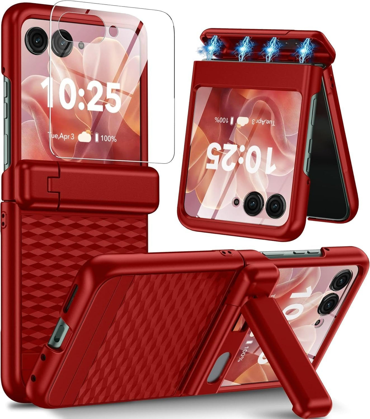 Motorola Razr Ultra Hinge Protection＆Kickstand Built-In Screen Protect