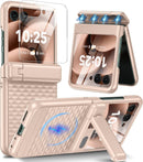 Motorola Razr Ultra Hinge Protection＆Kickstand Built - In Screen Protector Phone Case