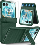 Motorola Razr Ultra Hinge Protection＆Kickstand Built - In Screen Protector Phone Case