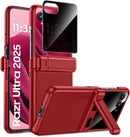 Motorola Razr Ultra Privacy Screen Protector Kickstand & Hinge Protection Cover
