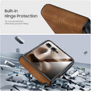 Motorola Razr Ultra Screen Protector PU Leather Matte PC Shockproof Phone Cover