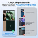 Motorola Razr Ultra/Plus Built - In Screen Protector & Support Wireless Charging Slim Cover
