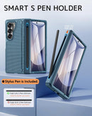 Galaxy Z Fold 7 Case with S Pen Holder and Slim Stylus,Invisible Kickstand