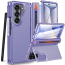 Galaxy Z Fold 7 Case with S Pen Holder and Slim Stylus,Invisible Kickstand