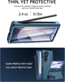 Galaxy Z Fold 7 Case with S Pen Holder and Slim Stylus,Invisible Kickstand