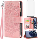 OnePlus 10 Pro One Plus 10Pro 5G Wallet Cover Tempered Glass Screen Protector