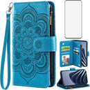 OnePlus 10 Pro One Plus 10Pro 5G Wallet Cover Tempered Glass Screen Protector