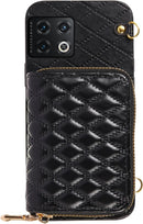 OnePlus 10 Pro One Plus 10Pro 5G Zipper Purse, Multi Card Slots Phone Cover