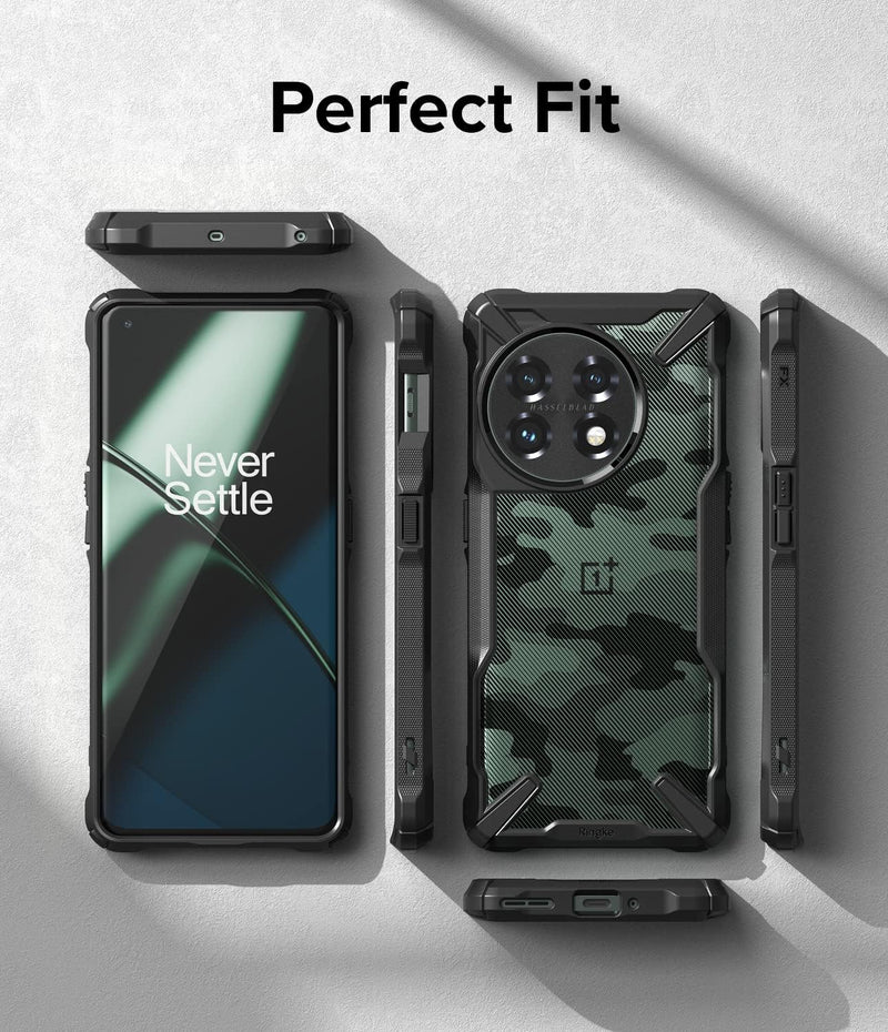 OnePlus 11 5G Case Camouflage Hard Shockproof Advanced Protective Cover - Camo Black - Gorilla Cases