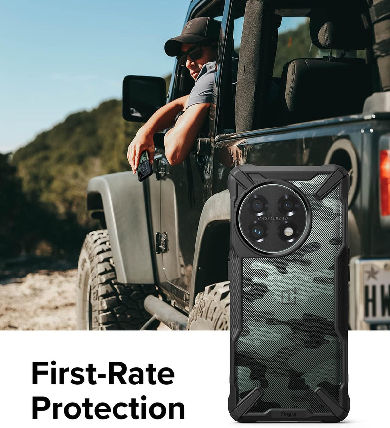 OnePlus 11 5G Case Camouflage Hard Shockproof Advanced Protective Cover - Camo Black - Gorilla Cases