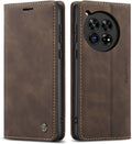 OnePlus 12 5G Leather Wallet Case Classic Design Card Flip Fold Case