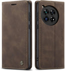 OnePlus 12 5G Leather Wallet Case Classic Design Card Flip Fold Case