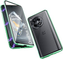 OnePlus 12R Magnetic Body Metal Frame Tempered Glass Case
